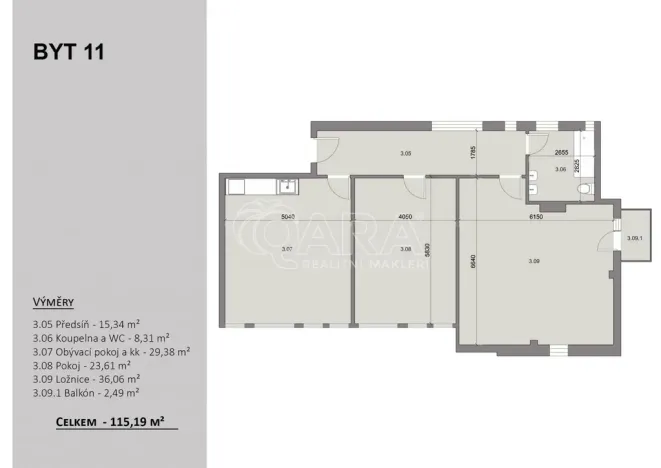 Prodej bytu 3+kk, Velvary, Chržínská, 115 m2