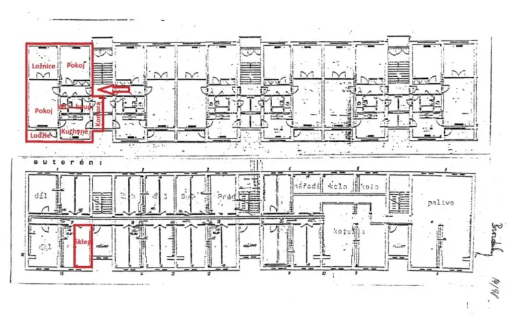 Prodej bytu 3+1, Hořín - Brozánky, 75 m2