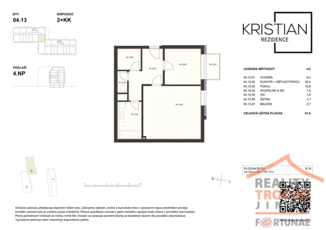 Prodej bytu 2+kk, Hradec Králové, Pod Zámečkem, 61 m2