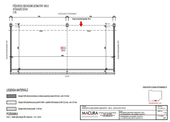 Pronájem obchodního prostoru, Klatovy, ul. 5. května, 58 m2