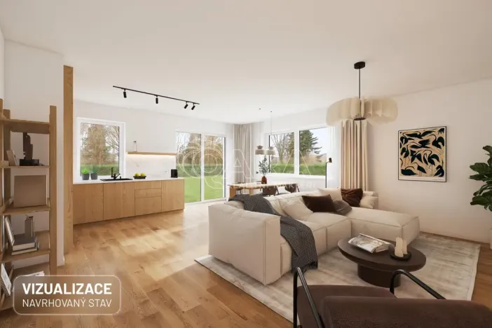 Prodej domu na klíč, Liteň - Běleč, Karlštejnská, 145 m2