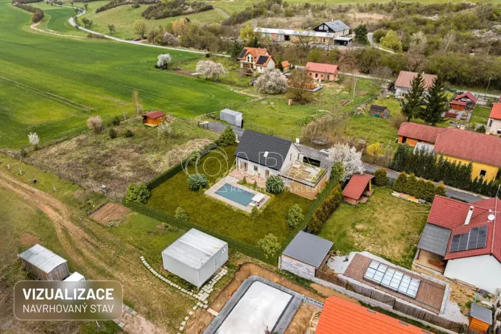 Prodej domu na klíč, Liteň - Běleč, Karlštejnská, 145 m2