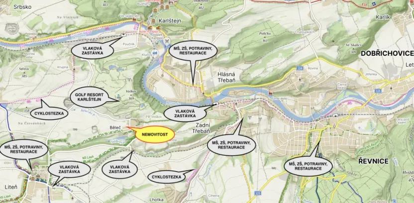 Prodej domu na klíč, Liteň - Běleč, Karlštejnská, 145 m2