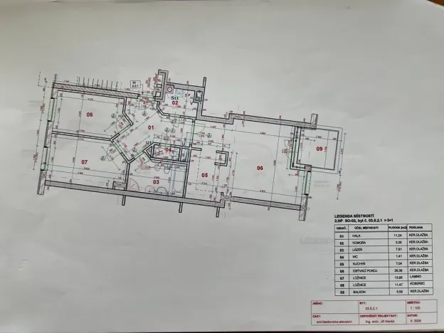 Pronájem bytu 3+kk, Praha - Libeň, Wichterlova, 84 m2