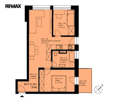 Pronájem bytu 3+kk, Fryšták, Komenského, 58 m2