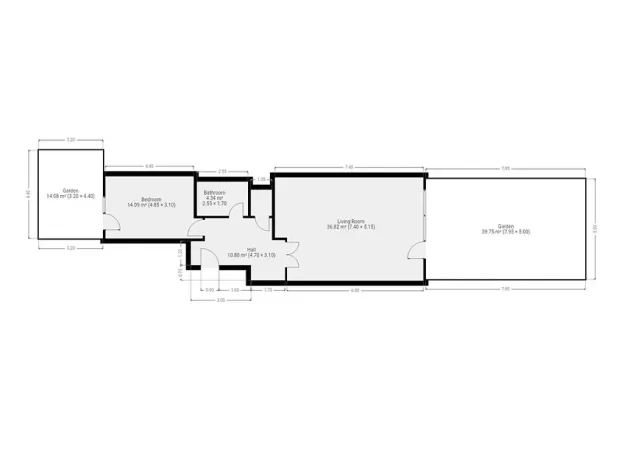 Pronájem bytu 2+kk, Praha - Modřany, K Vystrkovu, 71 m2