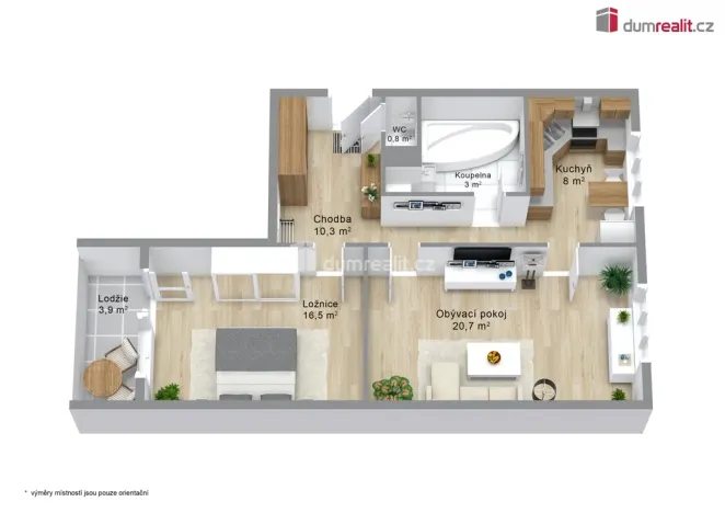 Prodej bytu 2+1, Karlovy Vary - Doubí, Modenská, 60 m2