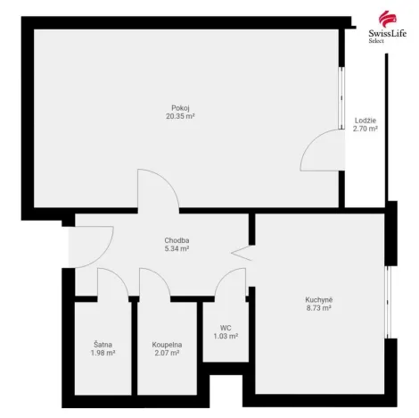 Pronájem bytu 1+1, Polička, Sídliště Hegerova, 40 m2