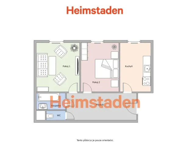 Pronájem bytu 2+1, Havířov - Město, Gorkého, 57 m2