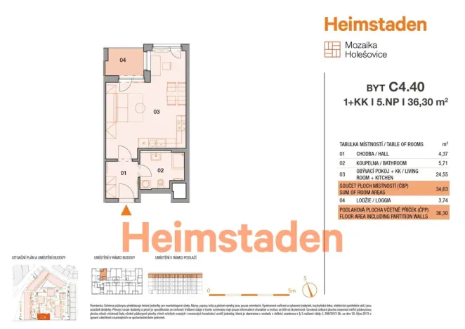 Pronájem bytu 1+kk, Praha - Holešovice, Vrbenského, 37 m2