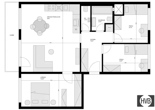 Prodej bytu 4+kk, Praha, Luhovská, 81 m2