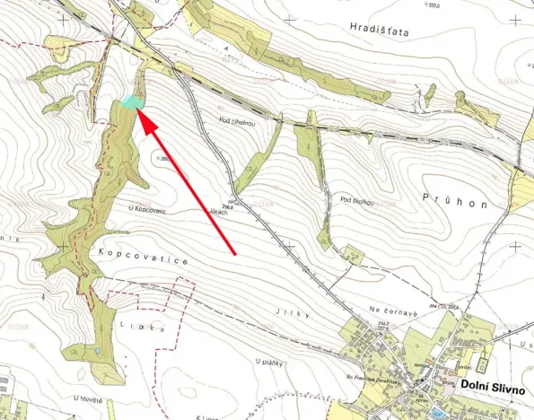 Prodej pole, Dolní Slivno, 1302 m2