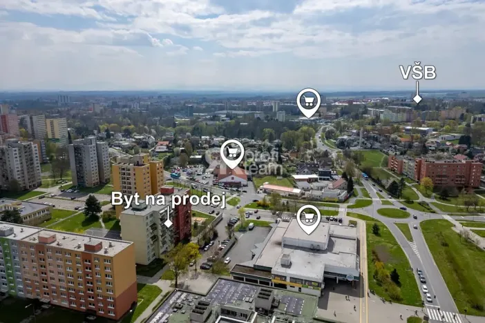 Prodej bytu 3+1, Ostrava, náměstí Václava Vacka, 77 m2
