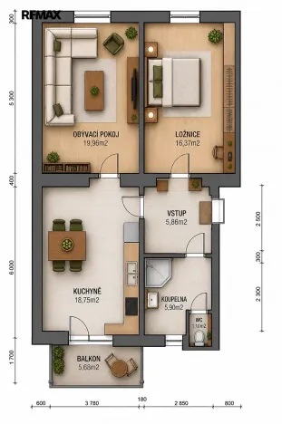 Prodej bytu 2+1, Břeclav, Denisova, 68 m2