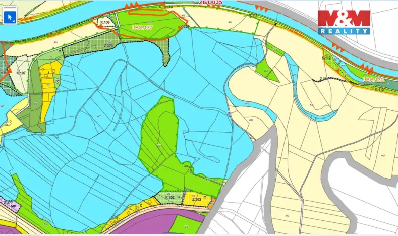 Prodej rybníku, Kolín - Kolín I, 7598 m2