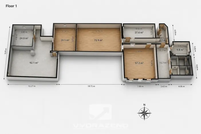 Prodej kanceláře, Mladá Boleslav - Mladá Boleslav IV, Ptácká, 1800 m2