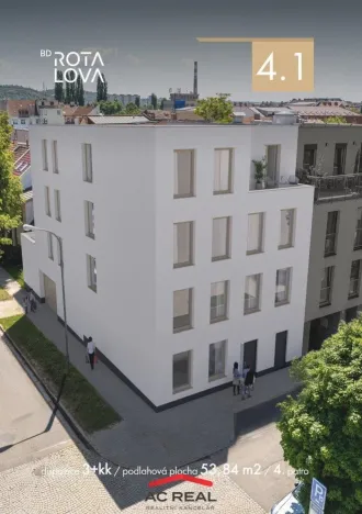 Prodej bytu 3+kk, Brno, Rotalova, 54 m2