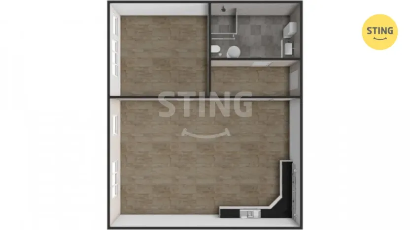 Pronájem bytu 2+kk, Třešť, Wolkerova, 52 m2