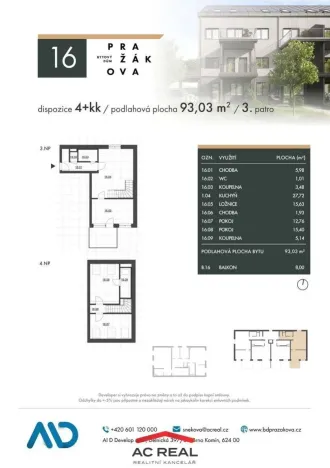 Prodej bytu 4+kk, Brno - Horní Heršpice, Pražákova, 97 m2