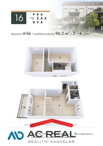 Prodej bytu 4+kk, Brno - Horní Heršpice, Pražákova, 96 m2