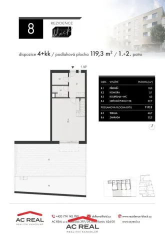 Prodej bytu 4+kk, Brno, Charbulova, 119 m2