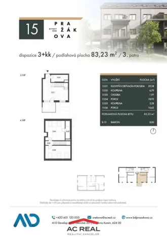 Prodej bytu 3+kk, Brno - Horní Heršpice, Pražákova, 90 m2