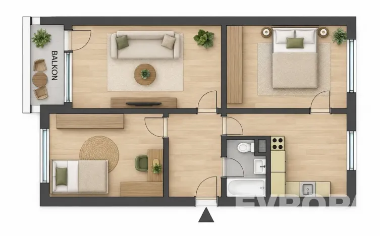 Prodej bytu 3+1, Lnáře, 82 m2
