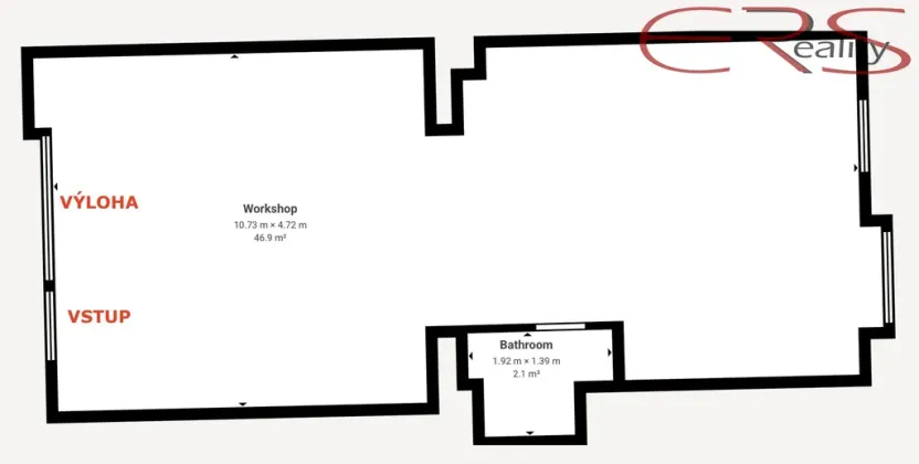 Pronájem obchodního prostoru, Jablonec nad Nisou, Podhorská, 49 m2