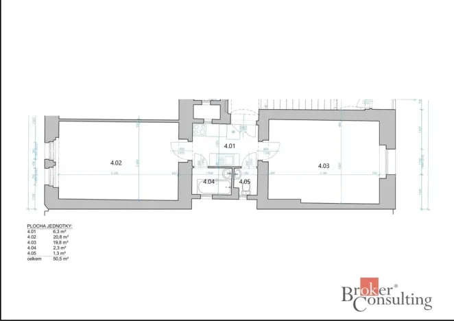 Prodej bytu 2+kk, Praha - Žižkov, Hartigova, 53 m2