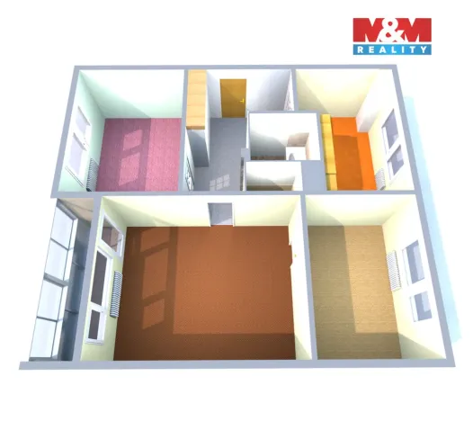 Prodej bytu 3+1, Česká Lípa, Jihlavská, 70 m2