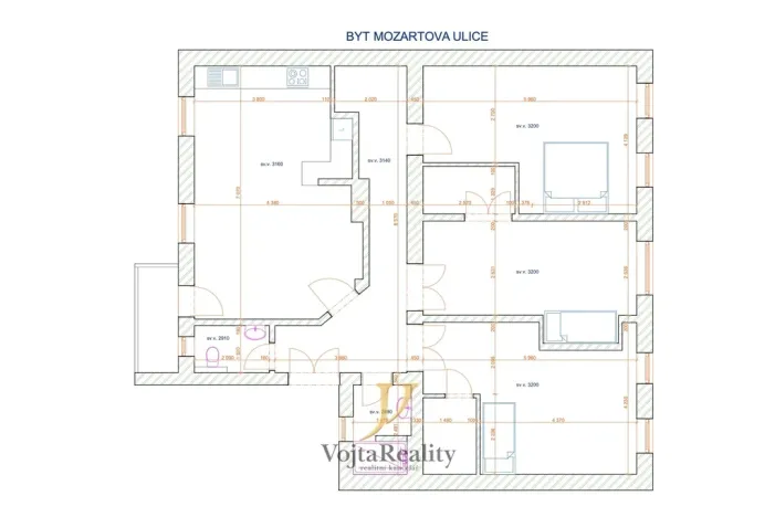 Prodej bytu 4+kk, Olomouc, Mozartova, 123 m2