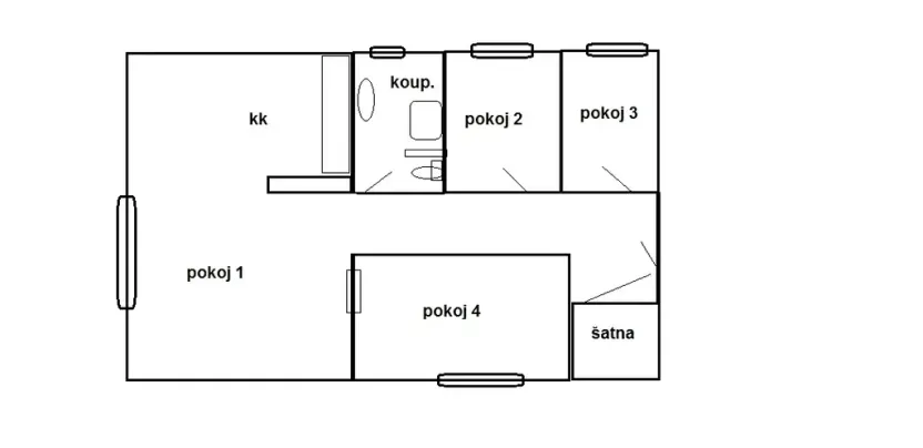 Pronájem bytu 4+kk, Bořislav, 94 m2
