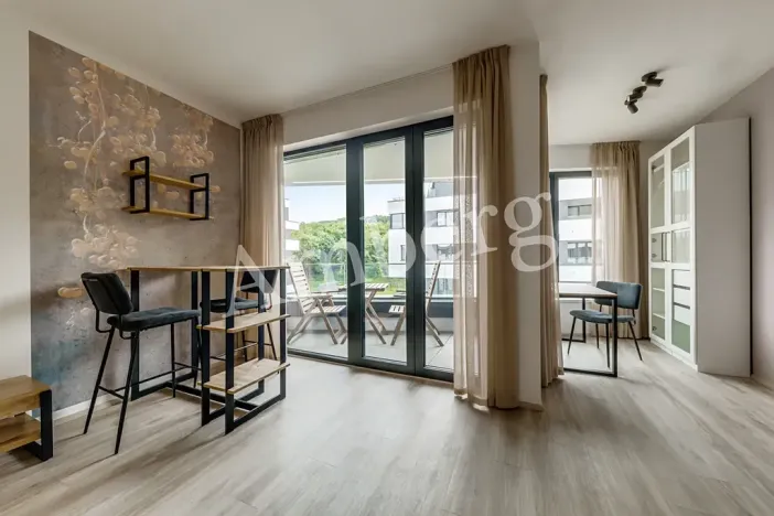 Pronájem bytu 1+kk, Praha - Karlín, U Sluncové, 33 m2