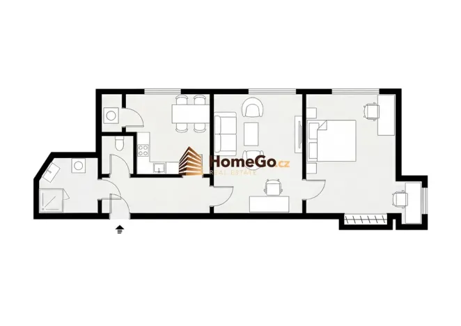 Pronájem bytu 3+kk, Praha - Nusle, Žateckých, 65 m2