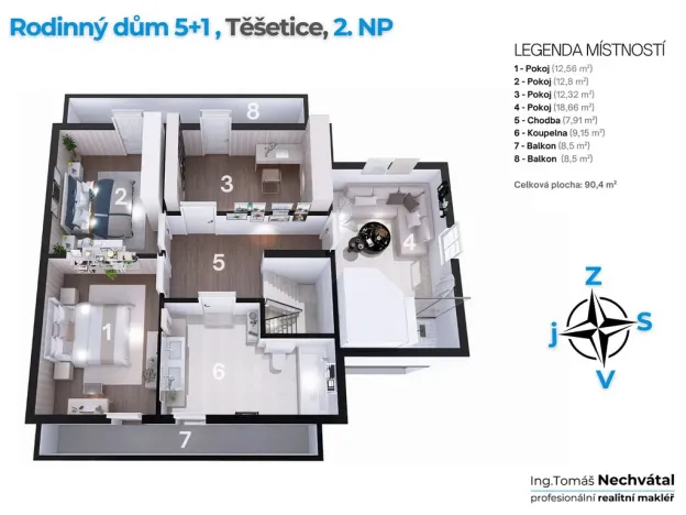 Prodej rodinného domu, Těšetice, 135 m2
