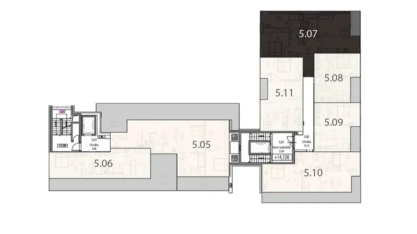 Prodej bytu 3+kk, Luhačovice, Zatloukalova, 85 m2
