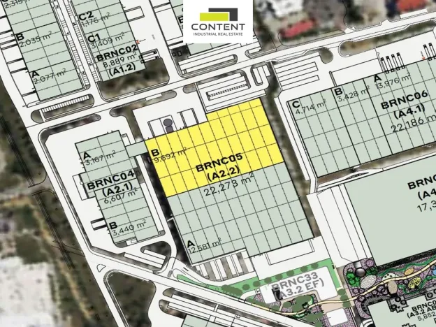 Pronájem skladu, Brno - Slatina, Tuřanka, 11330 m2