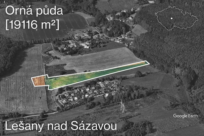 Prodej pole, Lešany, 19116 m2