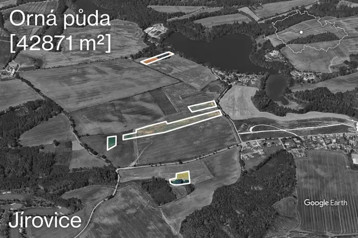 Prodej pole, Bystřice, 42871 m2