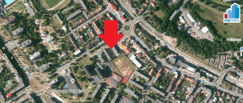 Pronájem garážového stání, Plzeň - Lobzy, Částkova, 13 m2