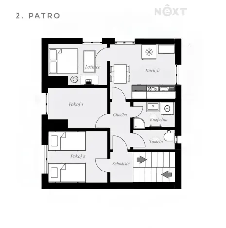 Prodej bytu 3+1, České Budějovice, Ant. Slavíčka, 64 m2