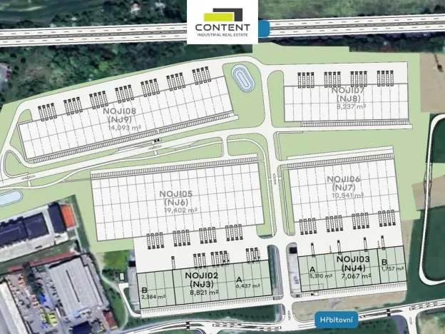 Pronájem skladu, Nový Jičín, Hřbitovní, 3000 m2