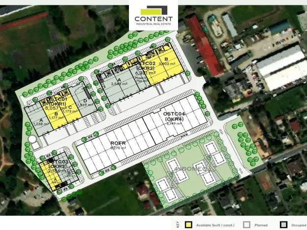 Pronájem skladu, Ostrava - Hrabová, Krmelínská, 3000 m2