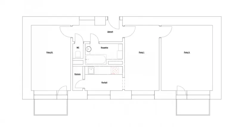 Prodej bytu 3+1, Hejtmánkovice, 60 m2