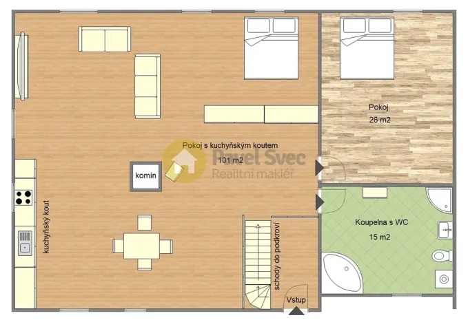 Pronájem bytu 2+kk, Radomyšl, 145 m2