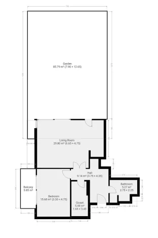 Pronájem bytu 2+kk, Praha - Radlice, Lučištníků, 67 m2