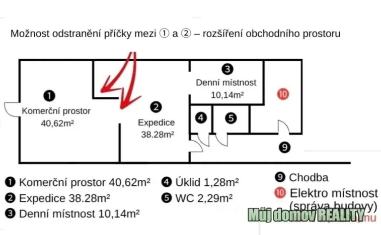 Pronájem obchodního prostoru, Praha - Libuš, 79 m2