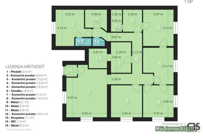 Pronájem obchodního prostoru, Praha - Libeň, náměstí Dr. Václava Holého, 300 m2