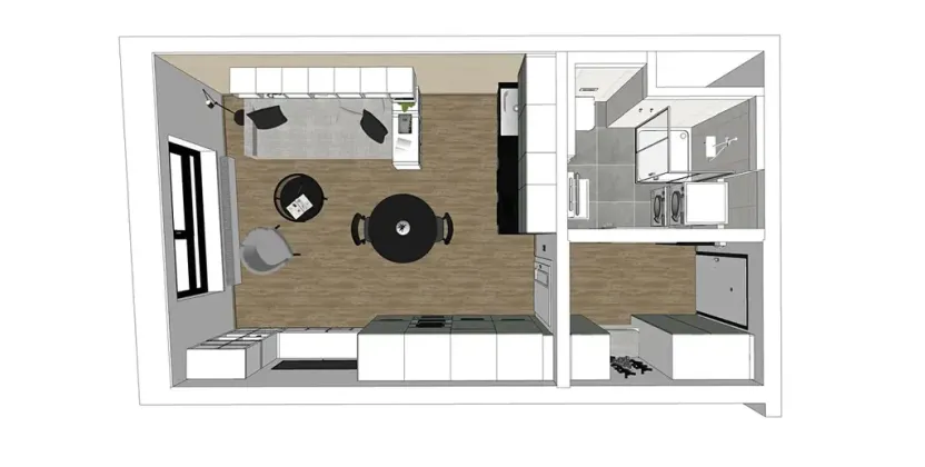 Prodej bytu 1+kk, Praha, Milánská, 35 m2