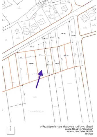 Prodej pozemku pro bydlení, Bělkovice-Lašťany, 1248 m2